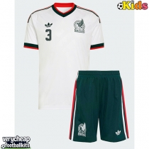 Mexico Cesar Montes #3 Replica Away Minikit World Cup 2026 Short Sleeve (+ pants)